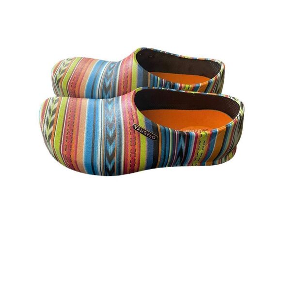 Vangelo Unisex Multicolor Round Toe Carlisle Slip Resistant Clog Size L12 M10 - Picture 7 of 9